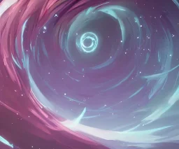 spiral, stars, clouds, swirl