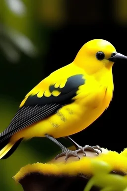 make bird with yellow tail