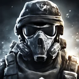 create a gaming profile picture for me, no human faces, I make call of duty content so use ghost from call of duty