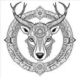 amazing animals, each forest animal art has an imaginary into one animal, Strange, imaginative, mandala coloring sheet, full view, don't draw repeated image again, realistic, only draw lines, coloring book, clean line art, –no sketch, color, –ar 3:4, white background, minimalistic black lines, minimal black color, low level black colors, coloring page, avoid thick black colors, thin black line art, avoid colors, perfect shape, perfect clear lines,