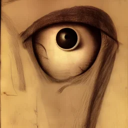 portrait of eye monster by davinci