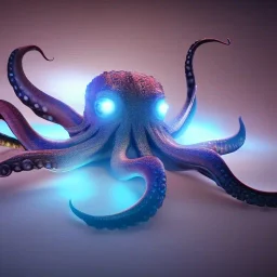 octopus unreal 5, octane render,cinema4d, dynamic lighting, dramatic lighting, 4k, redshift render, highly detailed, hyper realistic, in space