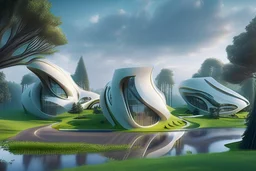 Casas campestres Zaha Hadid, 4k