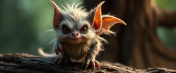 a fluffy kobold gremlin that looks like the opposite of a vampire