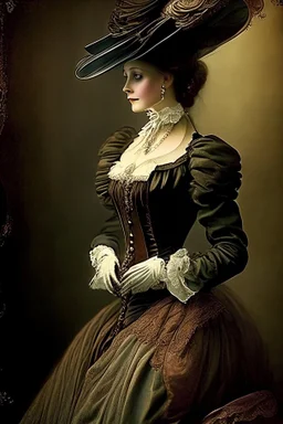 elegant woman victorian times