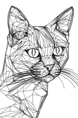 cat animal outline art with space white background line art , please no extra lines
