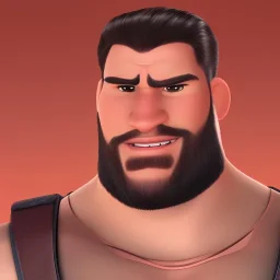 Buff dude with chiseled cheeks, black and white portait, gigachad, does battle with Discord Admin