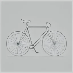 minimalistic bicycle drawing