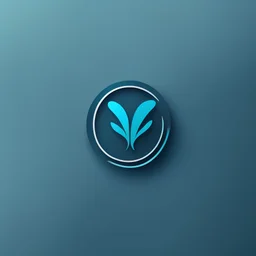 minimal logo design for ELNIVA with blue and cyan color