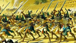 Pharaohs' soldiers attack