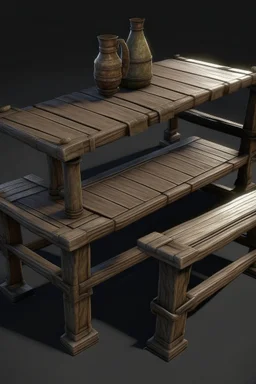 old tavern table realistic