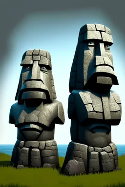 moai easter island golems