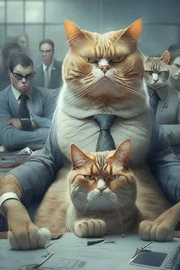 cats being the boss of humans