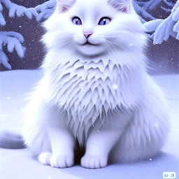 smooth hyper realistic, beautiful Japanese snow flower in crown, pale colors, dark cosmos background, cat еye, extremely sharp detail, finely tuned detail, ultra high definition, 8 k, unreal engine 5, ultra sharp focus, accurate sword wings, positive smile, lot of details, fit within portrait, Ambiance winter, perfect composition, perfect hair, perfect hands, finger up gestures