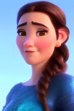 Young Jennifer Connelly pixar portrait