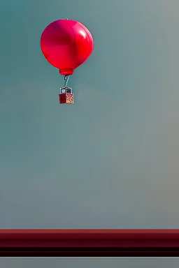 Red balloon coming from the drain