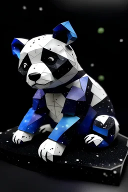 Origami galaxy panda