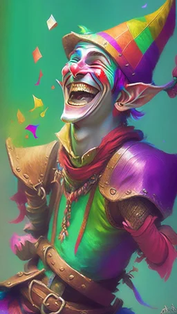 elf bard laugh colorful
