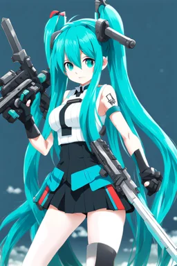 hatsune miku but it is kantai collection big weapon