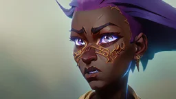 Vajra was diminutive, with brown skin, short black dreadlocks, and indigo blue eyes.