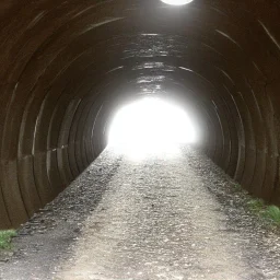 Eerie old tunnel man