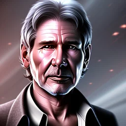 transparent portrait of harrison ford as han solo, cinematic lighting, photorealistic, volumetric light and shadow, hyper HD, octane render, unreal engine, insanely detailed and intricate, hyper-realistic,