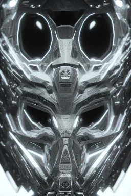 black tron legacy mask, close-up, macro lens, centered camera, intricate details, small minutiae, tiny features, particulars, colorful, 8k, least ambient occlusion, volumetric lighting,