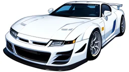 JDM CAR VECTOR, WHITE BACKGROUND, CLEAN LINES