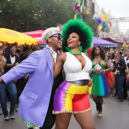 I don't sell burgers or french fries I'm only here to make your nature rise Just grab your partner around and 'round And grab her by the butt and boogie down Just open up her jacket and open her bra And dance just like at the Mardi Gras