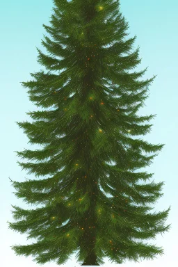 simplistic vector image of a spruce tree