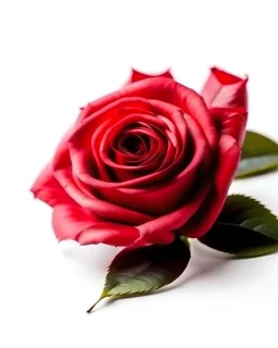 solo Rose no other elements in white background