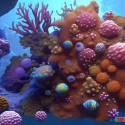 deep sea bottom with corals, unreal engine 5, 8k resolution, photorealistic, ultra detailed