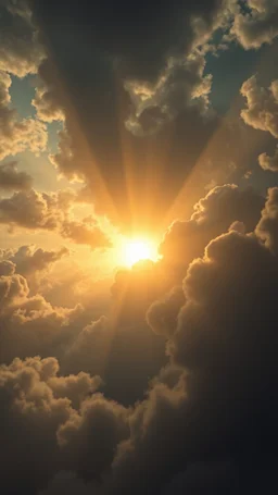 A beautiful eyes of a woman glowing flying above swirling clouds, emerges from the heart of a raging storm. Turbulent winds of steam swirl around the sun lit by shafts of sunlight that cast dramatic shadows on the A beautiful sun , High quality 16k cinematic scene and great photography