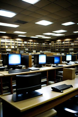 Library, computers, search