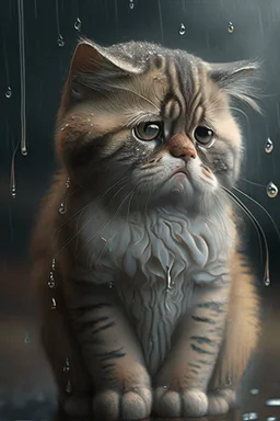 sad cat