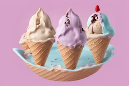 ice cream con melting