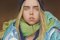 Billie Eilish, photorealistic, 2k