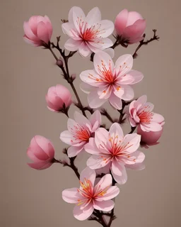 creative japanese sakura flower art designs , high quality