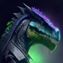 profile picture of a cyber-dinosaur