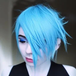 Blue hair, 8k , like Ulquiorra