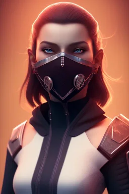 portrait, ninja, masked, full body, 8k resolution