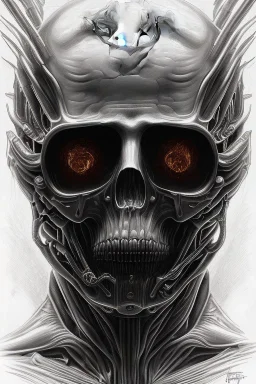 Ghostrider portrait by H R Giger