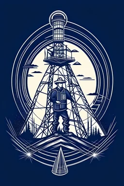 Logotipo para una remera Trabajos con Tension Liniero Hombre Torres de alta Tension Responsabilidad y pasion por nuestro trabajo Trabajo en altura riesgo electrico grandes arcos electricos A transmission tower Uruguay Largos viajes en camionetas y camiones Un gran equipo de compañeros gran camaderia trabajo en equipo
