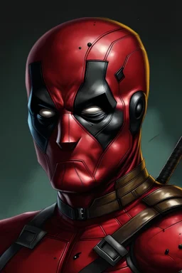Portrait of dead pool high quality