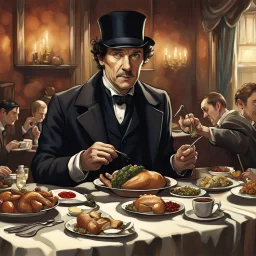 Thanksgiving dinner with Sherlock Holmes