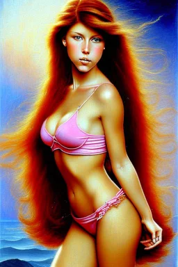 Lauren Phillips the redhead as painted by Leonardo DaVinci
