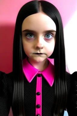 wednesday addams hot pink