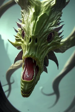 Hydra creature, concept art, smooth, extremely sharp detail, finely tuned detail, ultra high definition, 8 k, unreal engine 5, ultra sharp focus