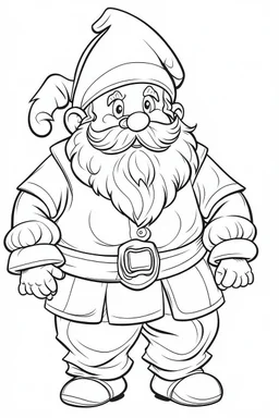 coloring page for kids, santa cluas, cartoon style, thick outline, low details, no shading, no color