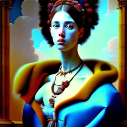 Epic massive Portrait of voloptuos beautiful Woman estilo Jean Auguste Dominique Ingres 4k